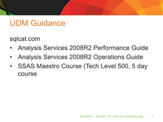 SQLCAT: Tier-1 BI in the World of Big Data | PPTX