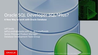 SQLcl overview - A new Command Line Interface for Oracle Database | PPT