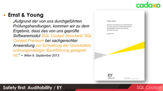 Additional information SQL Cockpit
http://www.cadaxo.com/produkte/cadaxo-sql-cockpit/
 