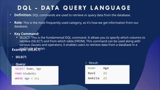 Comprehensive Guide to SQL Commands: DDL, DML, DQL, DCL, and TCL ...