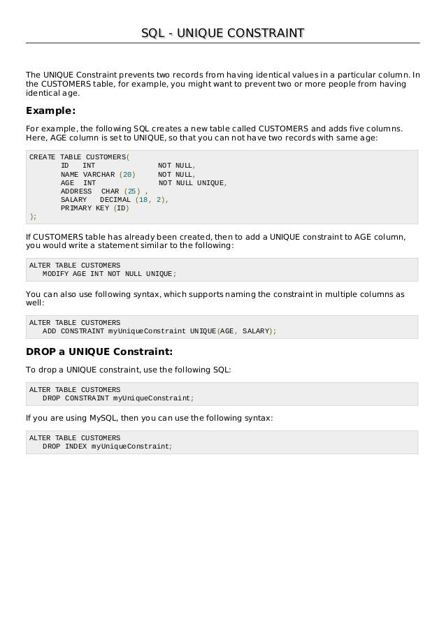 SQL Complete Tutorial. All Topics Covered SQL Complete Tutorial. All Topics Covered