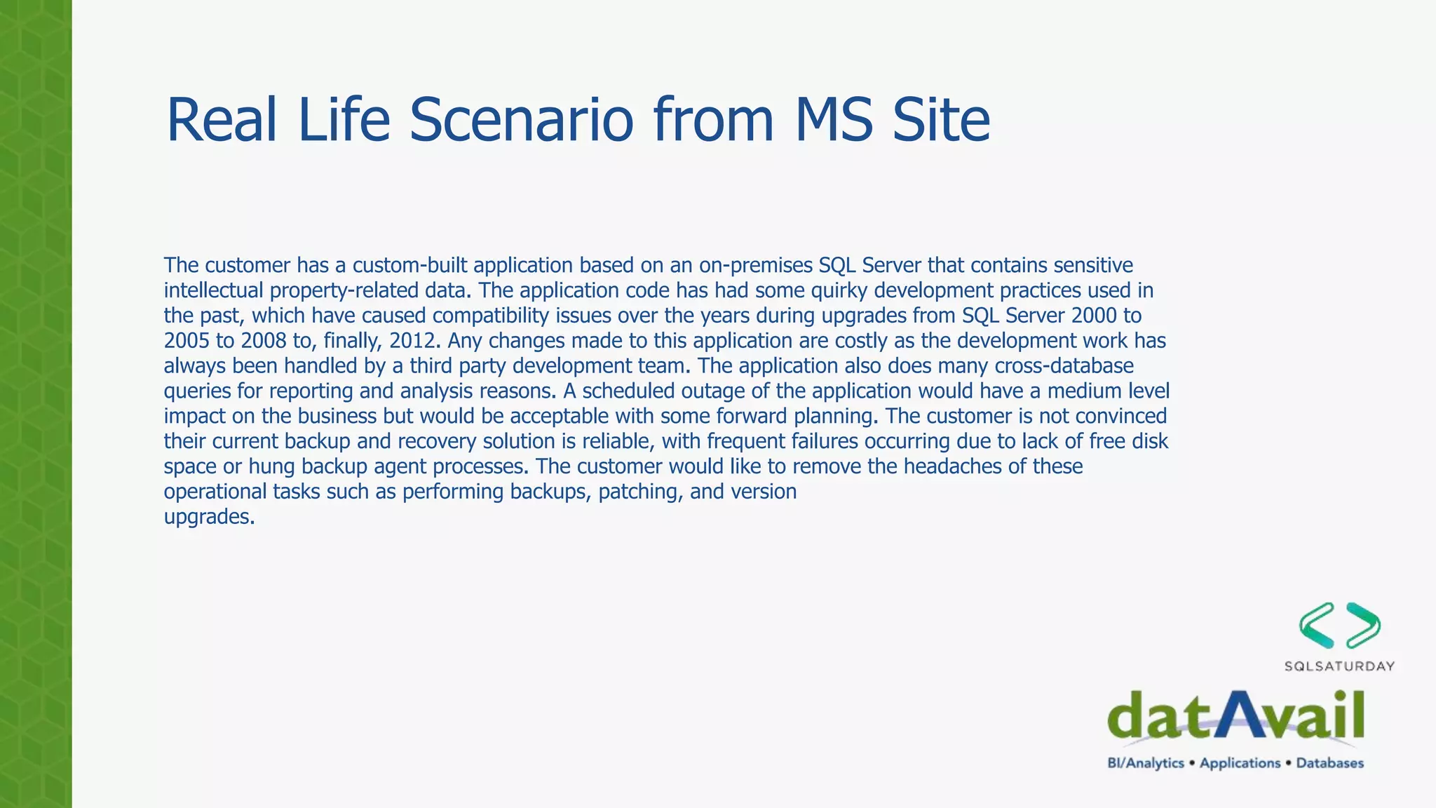 SQL to Azure Migrations | PPTX