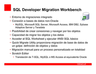 Migración de Base de Datos con SQL Developer | PDF