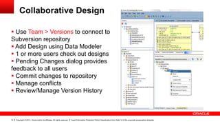 Oracle SQL Developer Data Modeler - Version Control Your Designs | PPT