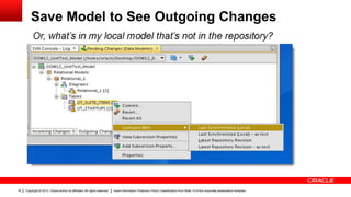Oracle SQL Developer Data Modeler - Version Control Your Designs | PPTX