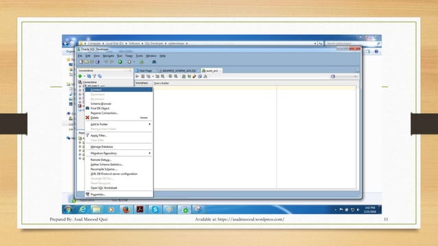 Oracle Sql developer tutorial | PPT