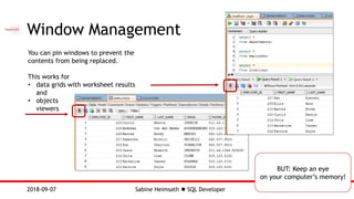 Oracle SQL Developer - POUG 2018 | PDF