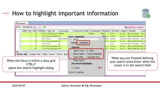 Oracle SQL Developer - POUG 2018 | PDF