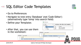Oracle SQL Developer - POUG 2018 | PDF