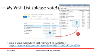 Oracle SQL Developer - POUG 2018 | PDF
