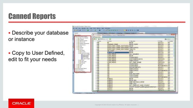 Oracle SQL Developer Reports | PPTX