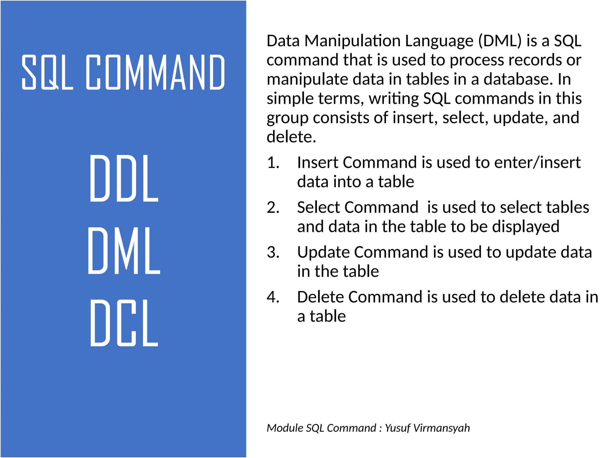 SQL DML Introduction for Data Base .pptx