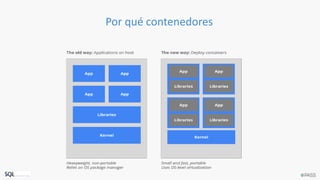 Por qué contenedores
 