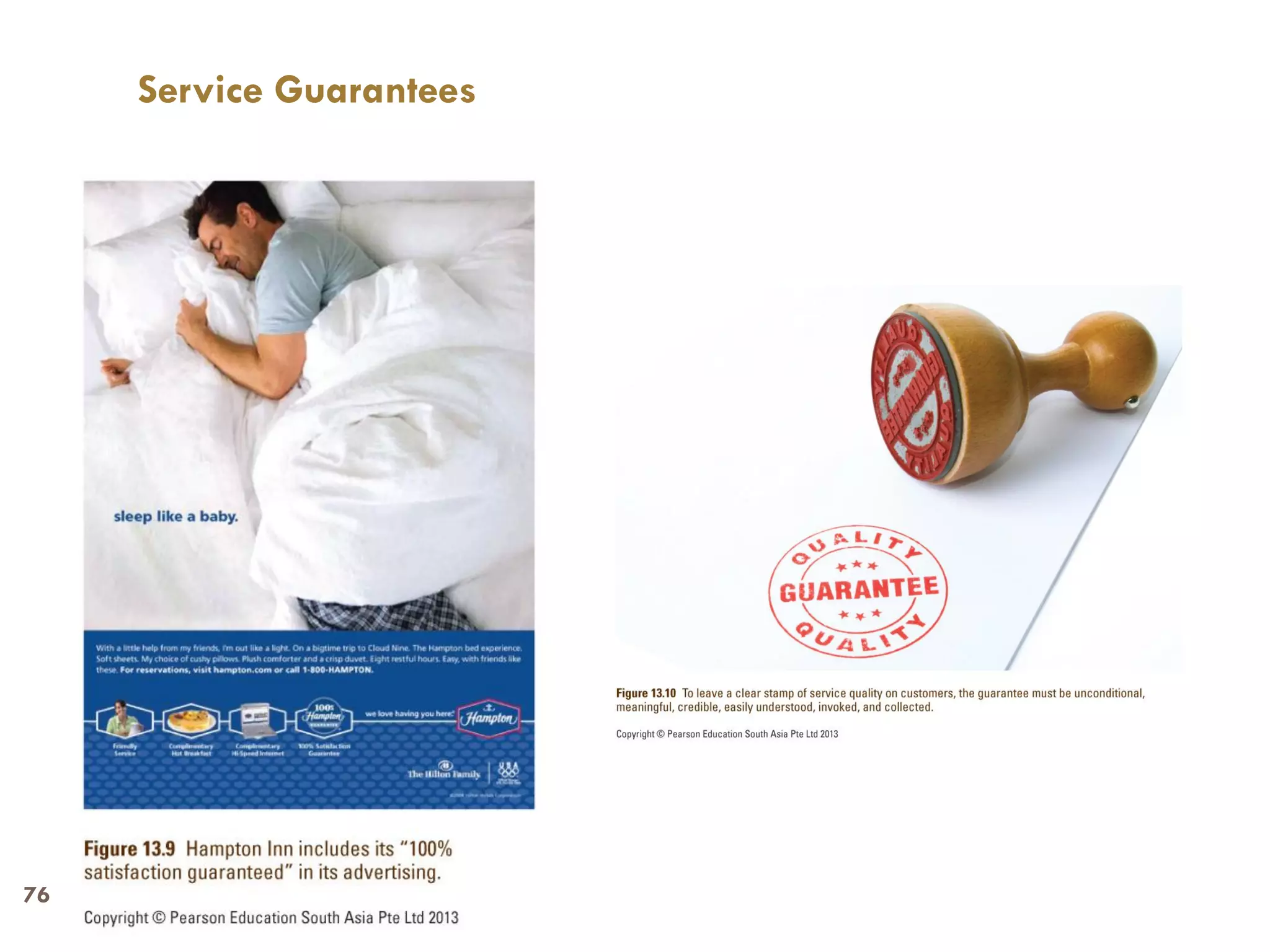 Service Guarantees




76
 