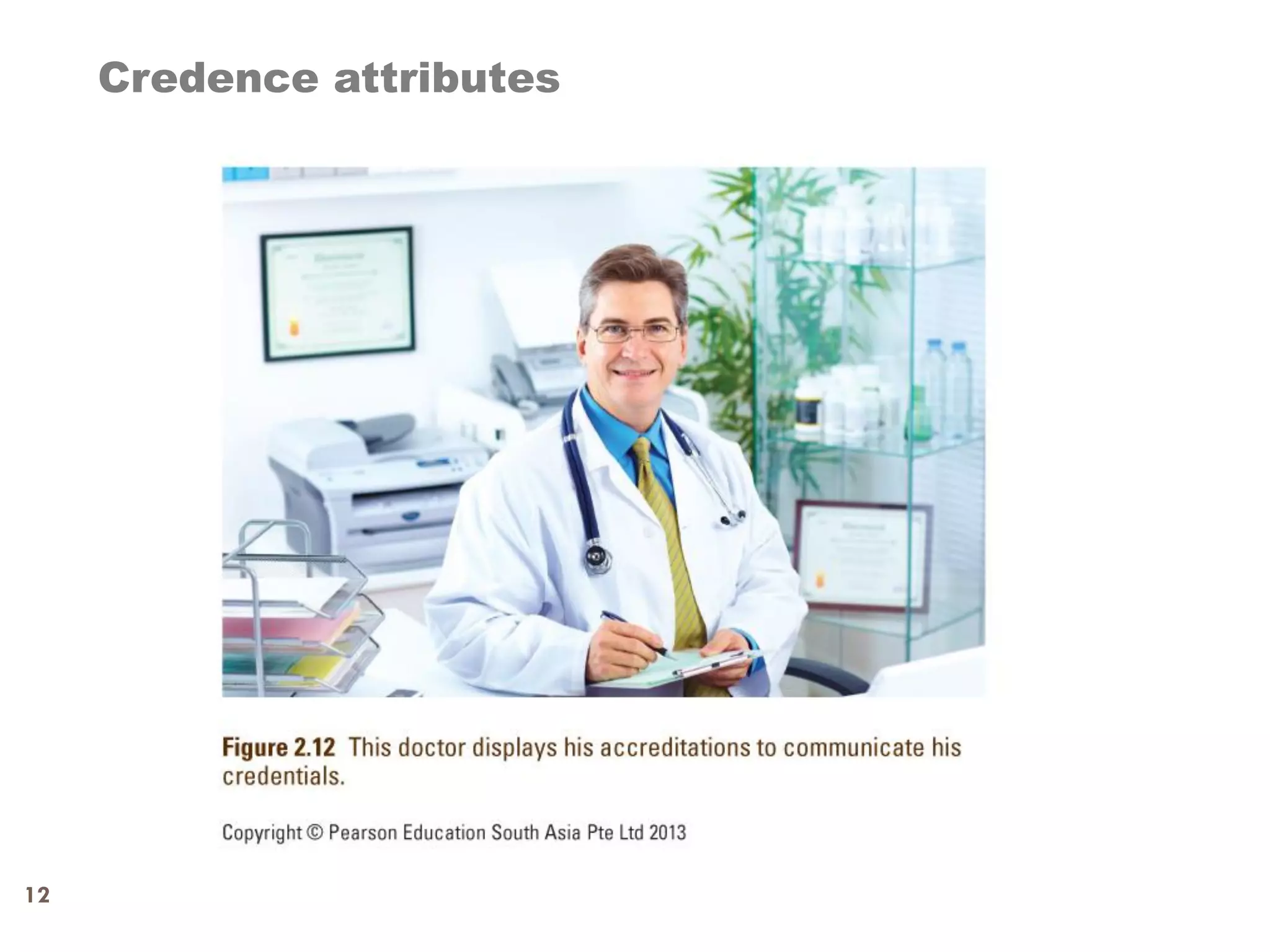 Credence attributes




12
 