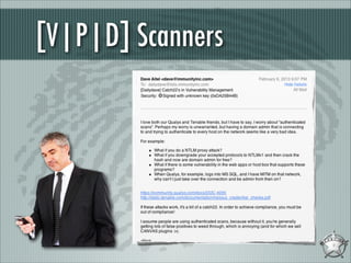 [V|P|D] Scanners

 