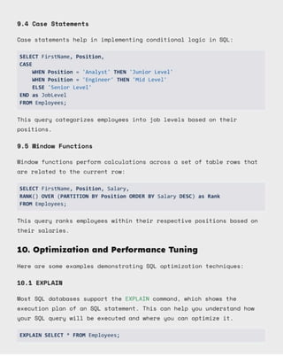 Basic to Advance SQL Notes for Data Analytics. | PDF