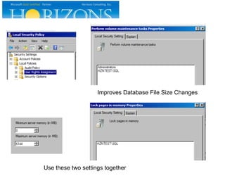 Improves Database File Size Changes

Use these two settings together

 