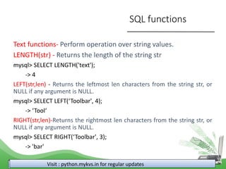 sql functions3.pdf about the function of sql | PDF | Databases ...
