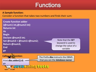  Local variables 