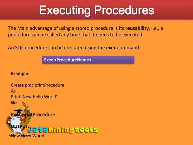 MS SQL SERVER: Sql Functions And Procedures | PPT