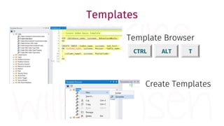 Template Browser
Create Templates
CTRL ALT T
Templates
 