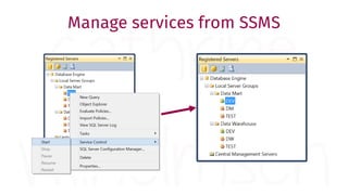 Manage services from SSMS
 