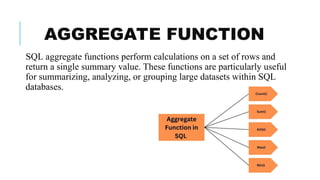 Comprehensive SQL Data Types, Functions, and Query Techniques Explained ...