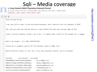 Sqli – Media coverage

http://pastebin.com/HUjZPaF3

 