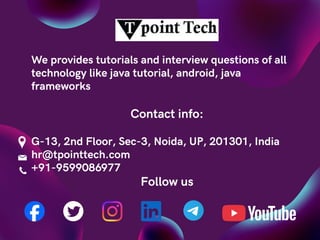 Tpointtech SQLi Tutorial | SQL Injection - Tpoint Tech | PDF