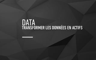 DATATRANSFORMER LES DONNÉES EN ACTIFS
 