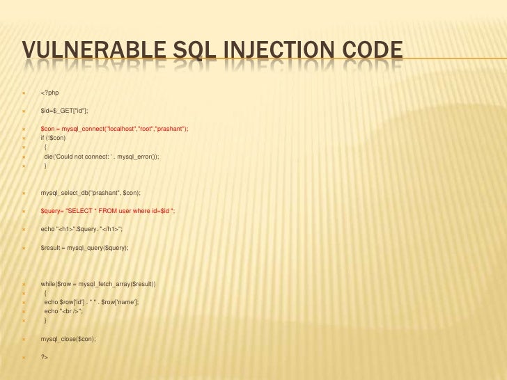 SQL Injection Part 2