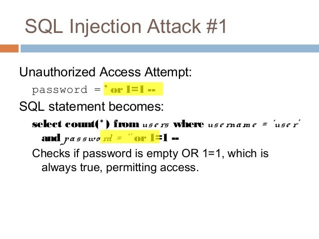 Sql injection