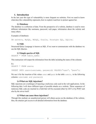 Sql injection course made by Cristian Alexandrescu | PDF