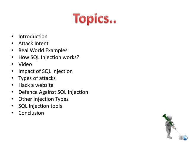 SQL INJECTION | PPTX | Databases | Computer Software and Applications