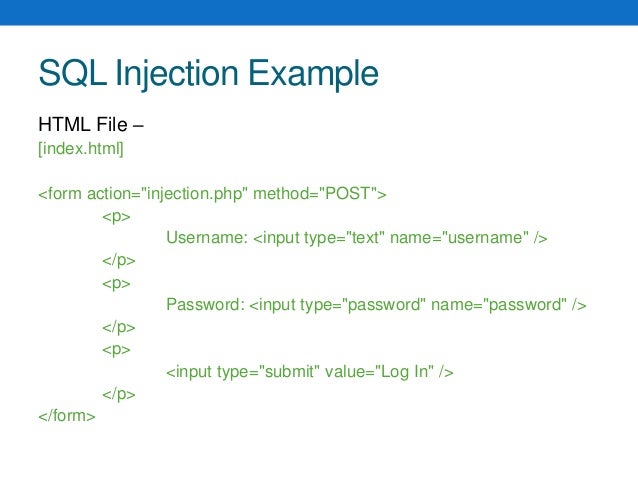 sql injection in action with php and mysql sql full form