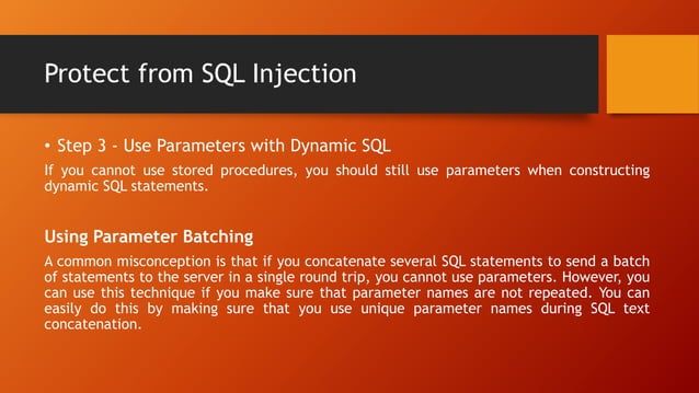 Sql injection | PPT