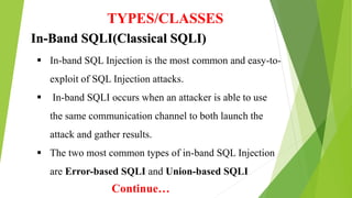 SQL INJECTION | PPTX