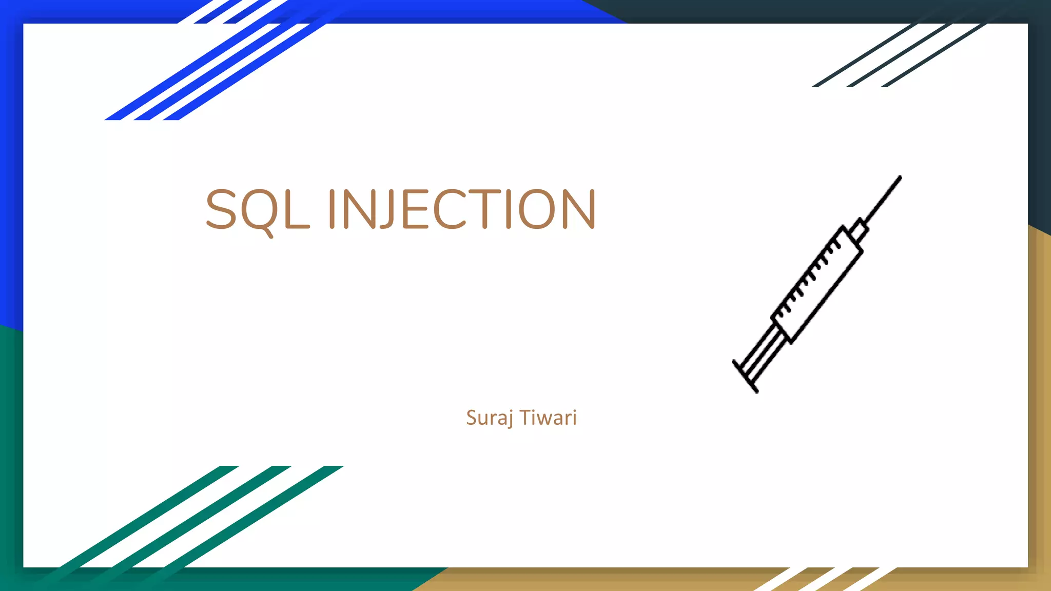 Sql injection | PPT