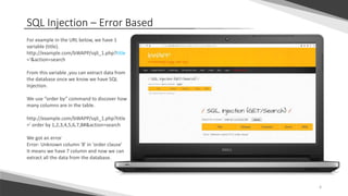 Sql injection | PPT
