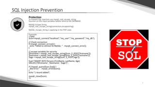 Sql injection | PPT