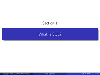 Sql Injection | PPT