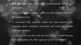 Sql injection | PPT