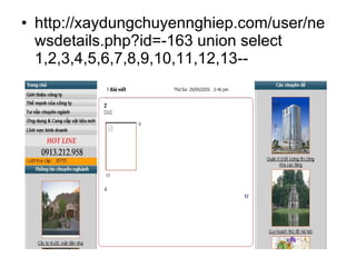 Sql injection demo - it-slideshares.blogspot.com
