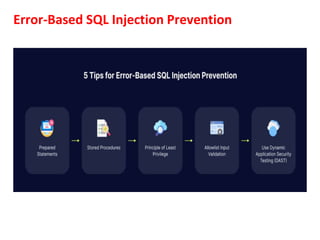 Error-Based SQL Injection Prevention
 