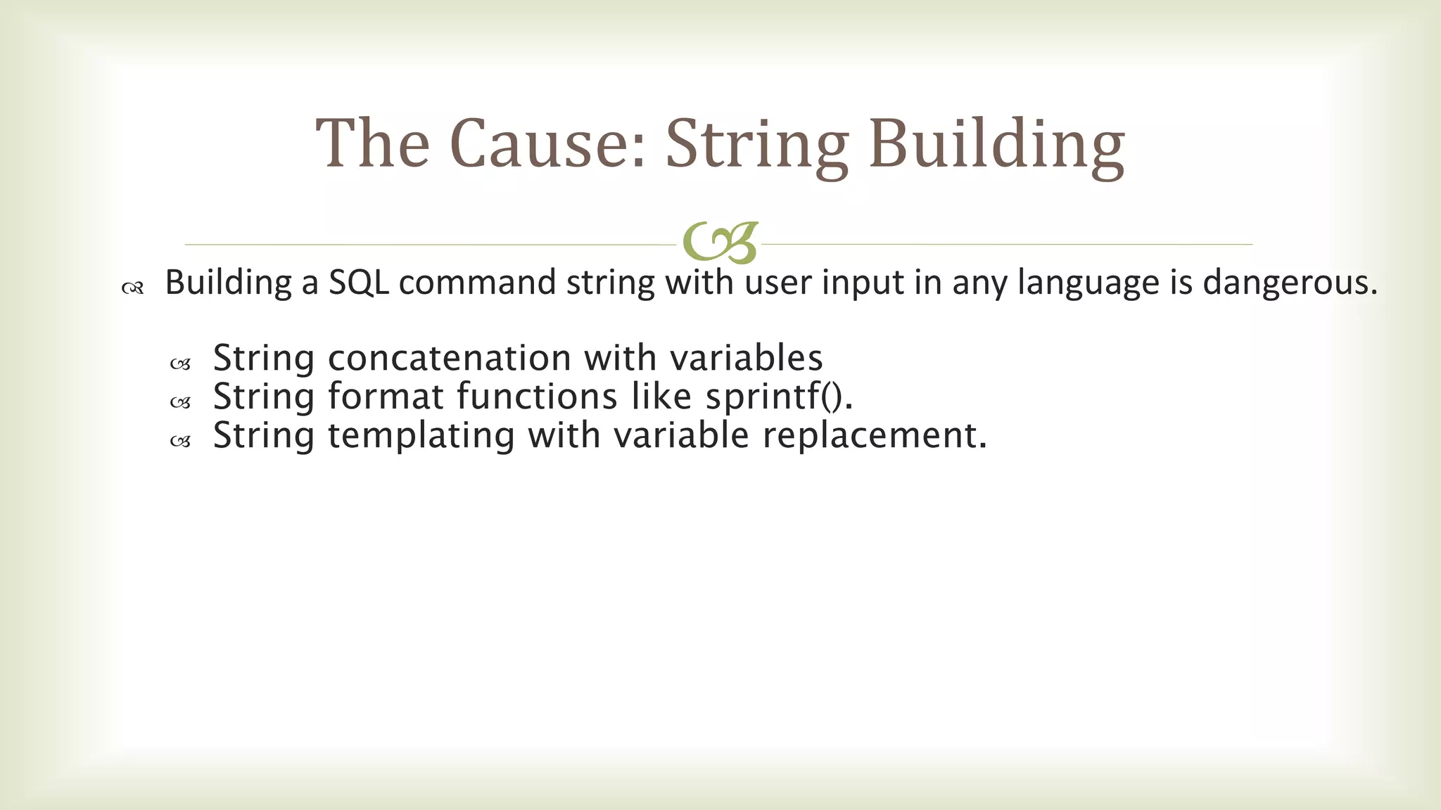Sql injection | PPT