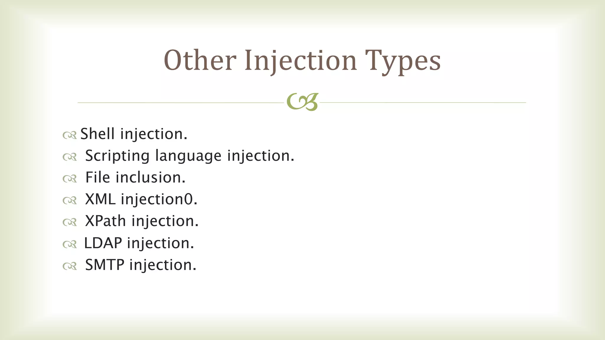 Sql injection | PPT