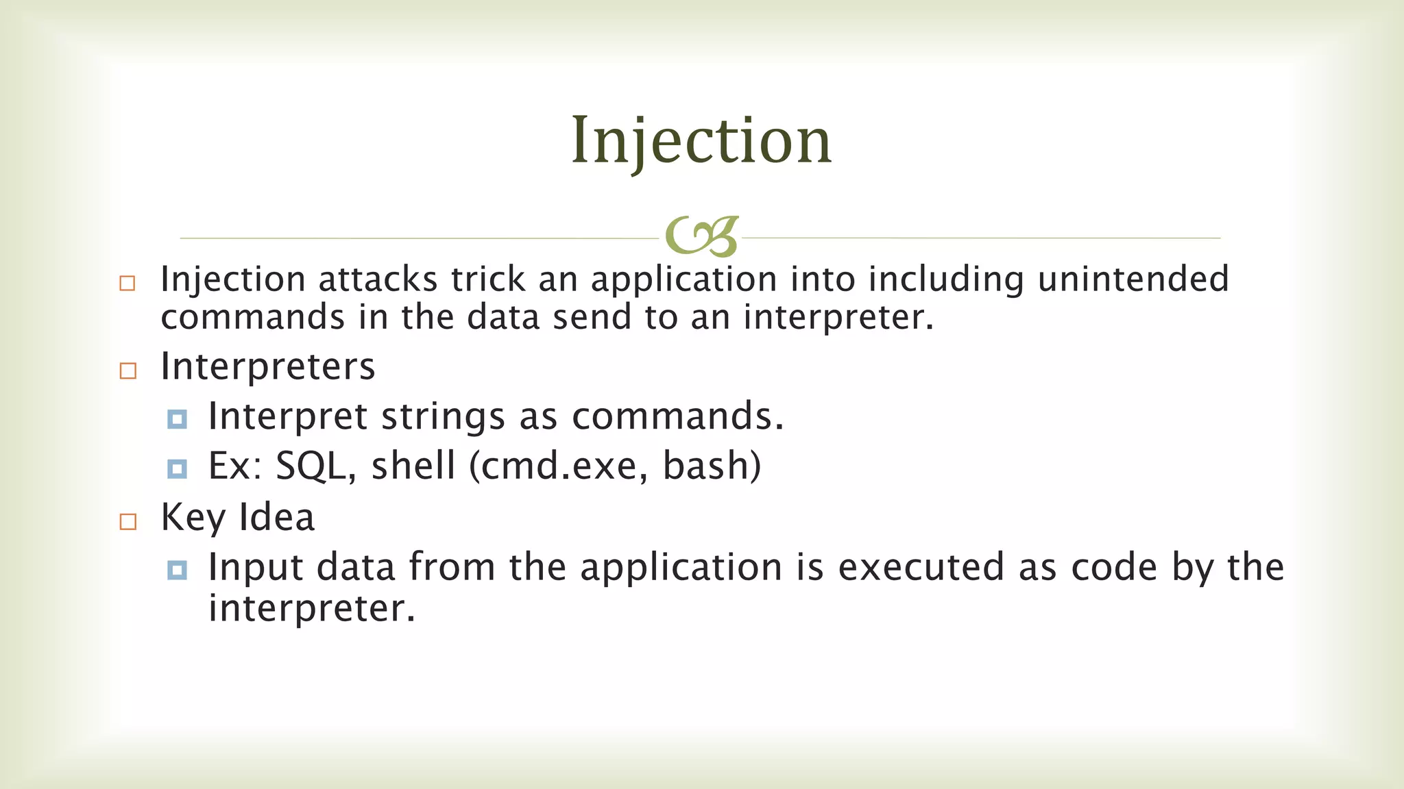 Sql injection | PPT