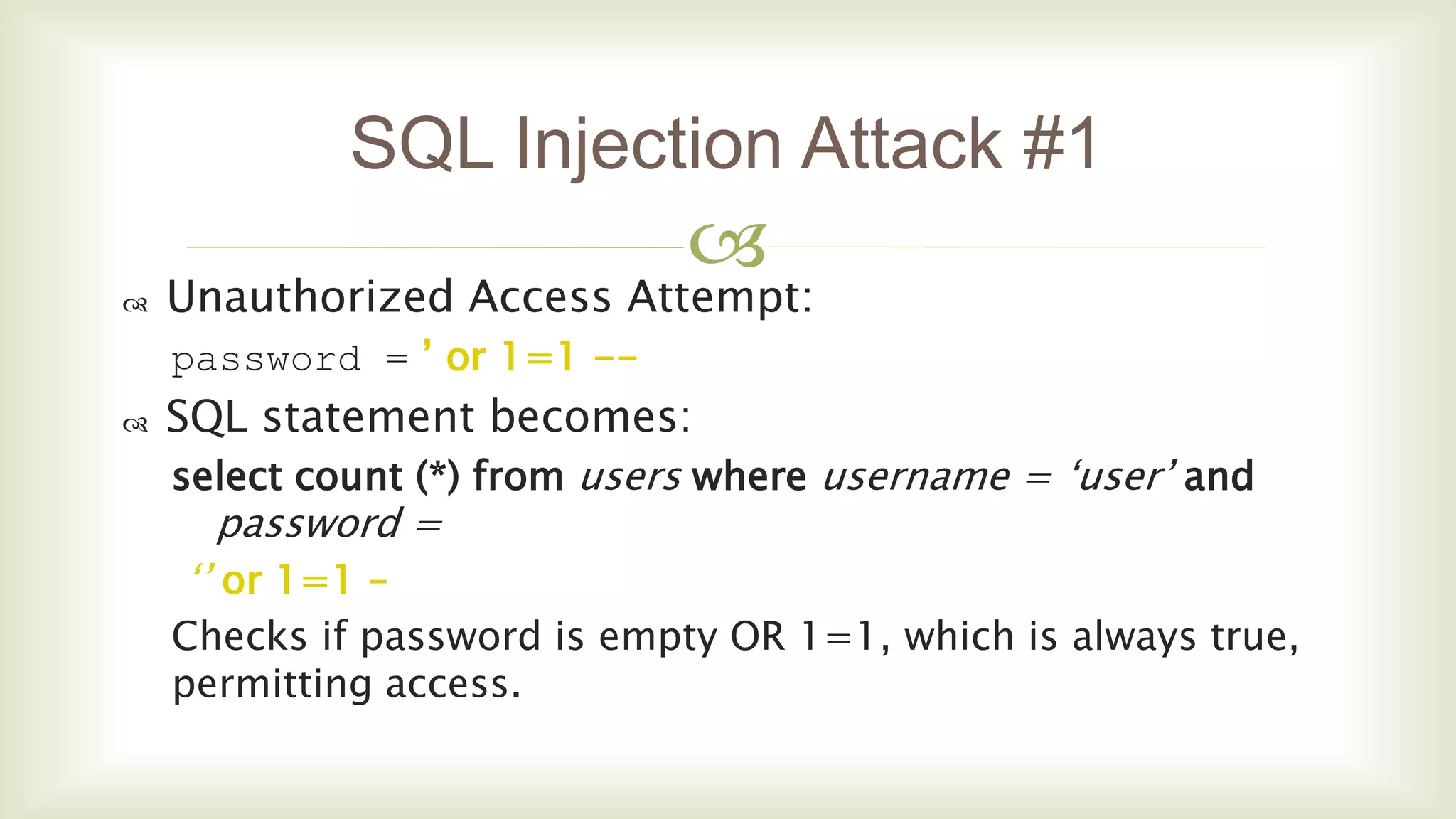Sql injection | PPT