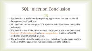 Sql injection | PPT